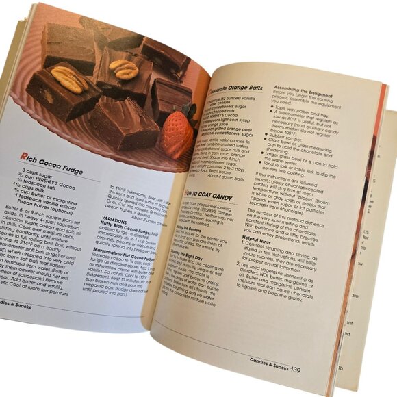 Vintage Hersheys Fabulous Desserts Cookbook 1990 Hardcover Recipe Book - Picture 7 of 16